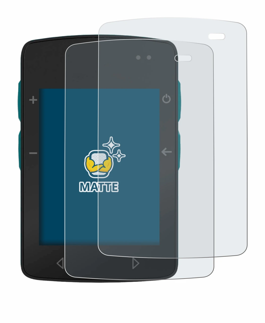 Image of the device TwoNav Roc with a wide variety of screen protectors.