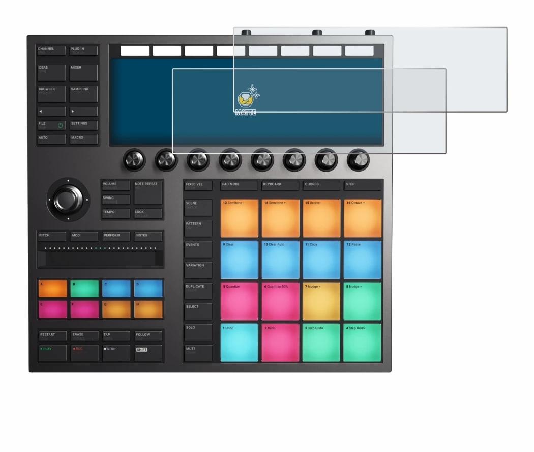Image of the device Native Instruments Maschine + with a wide variety of screen protectors.