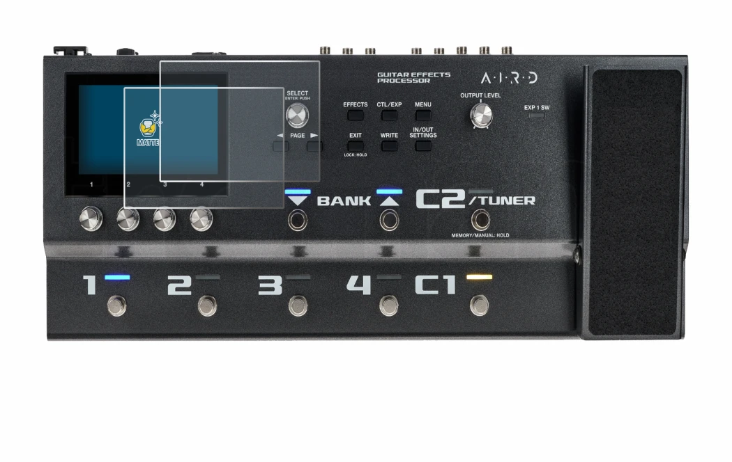 Image of the device Boss GX-100 with a wide variety of screen protectors.