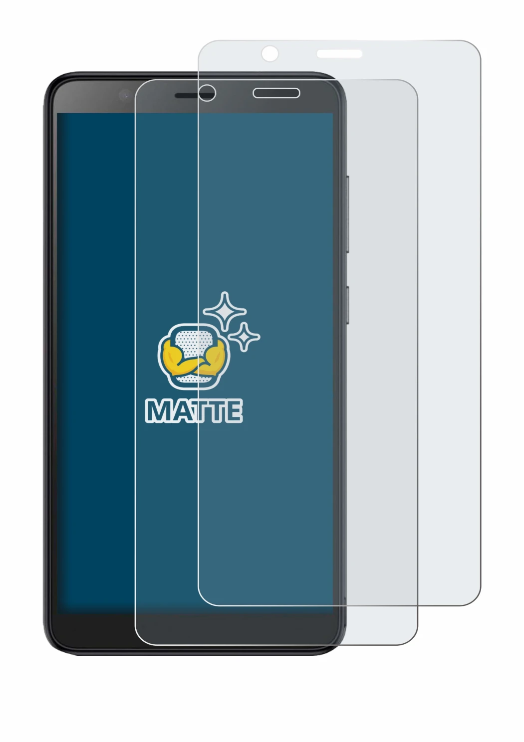 Image of the device ZTE Blade A32 with a wide variety of screen protectors.