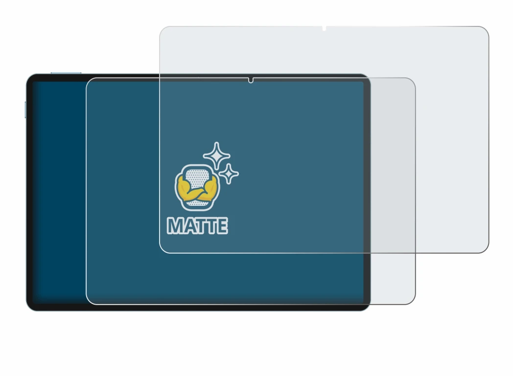 Image of the device Teclast P50 with a wide variety of screen protectors.