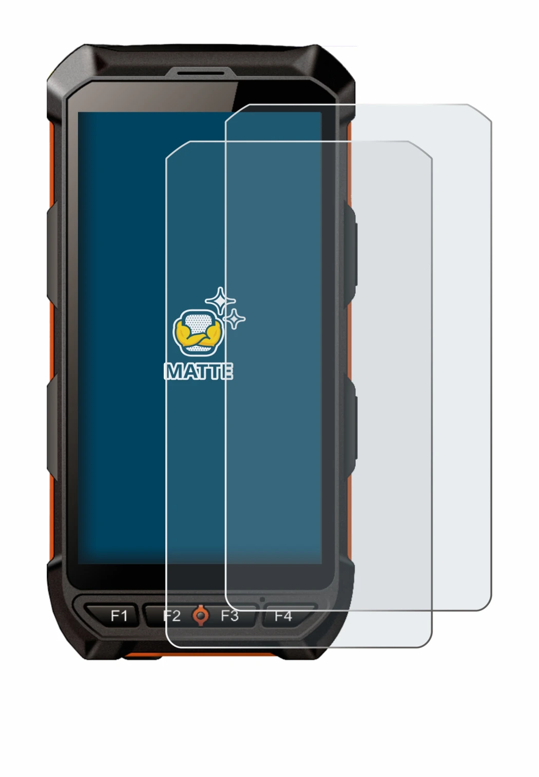 Image of the device iDTronic C9 RED with a wide variety of screen protectors.