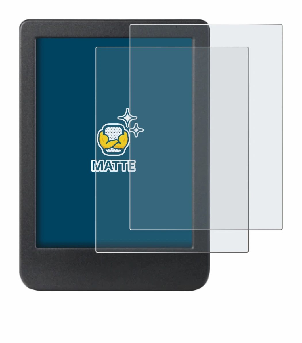 Image of the device Kobo Clara BW with a wide variety of screen protectors.