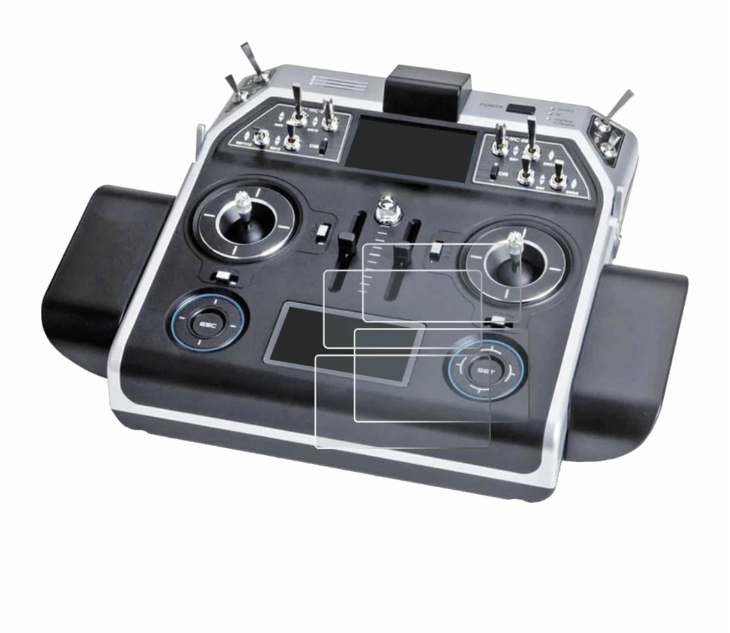 Image of the device Graupner MC-28 with a wide variety of screen protectors.