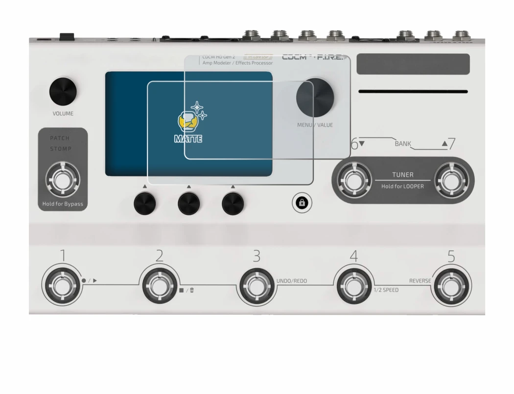 Image of the device Hotone Ampero II Stage with a wide variety of screen protectors.
