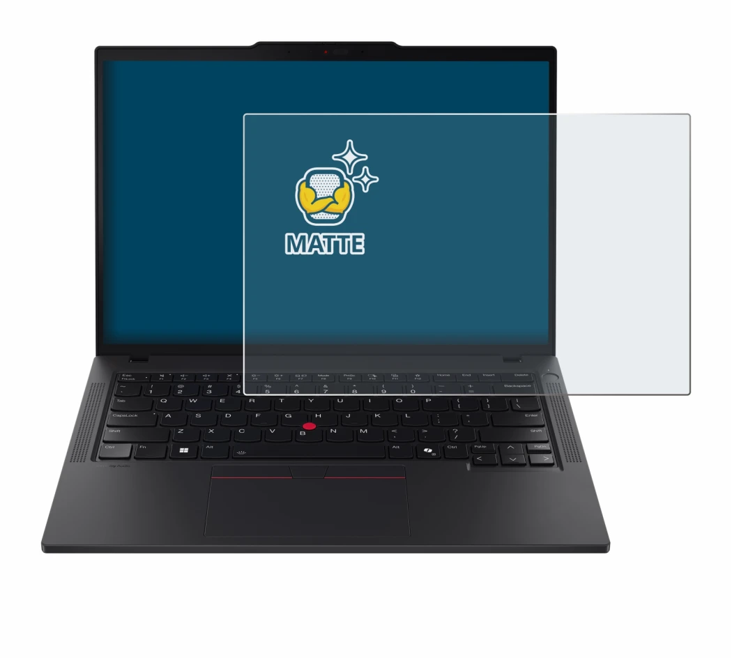 Image of the device Lenovo ThinkPad T14s Gen 5 with a wide variety of screen protectors.