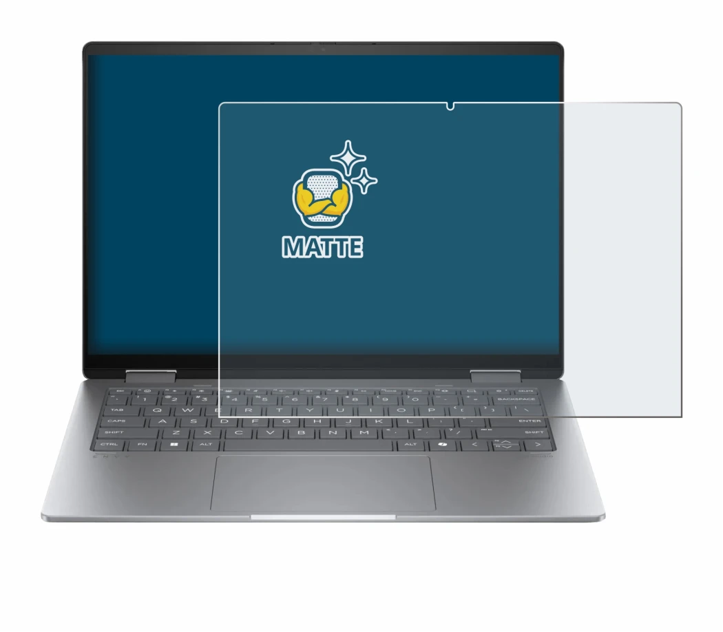 Image of the device HP Envy x360 14 2-in-1 with a wide variety of screen protectors.
