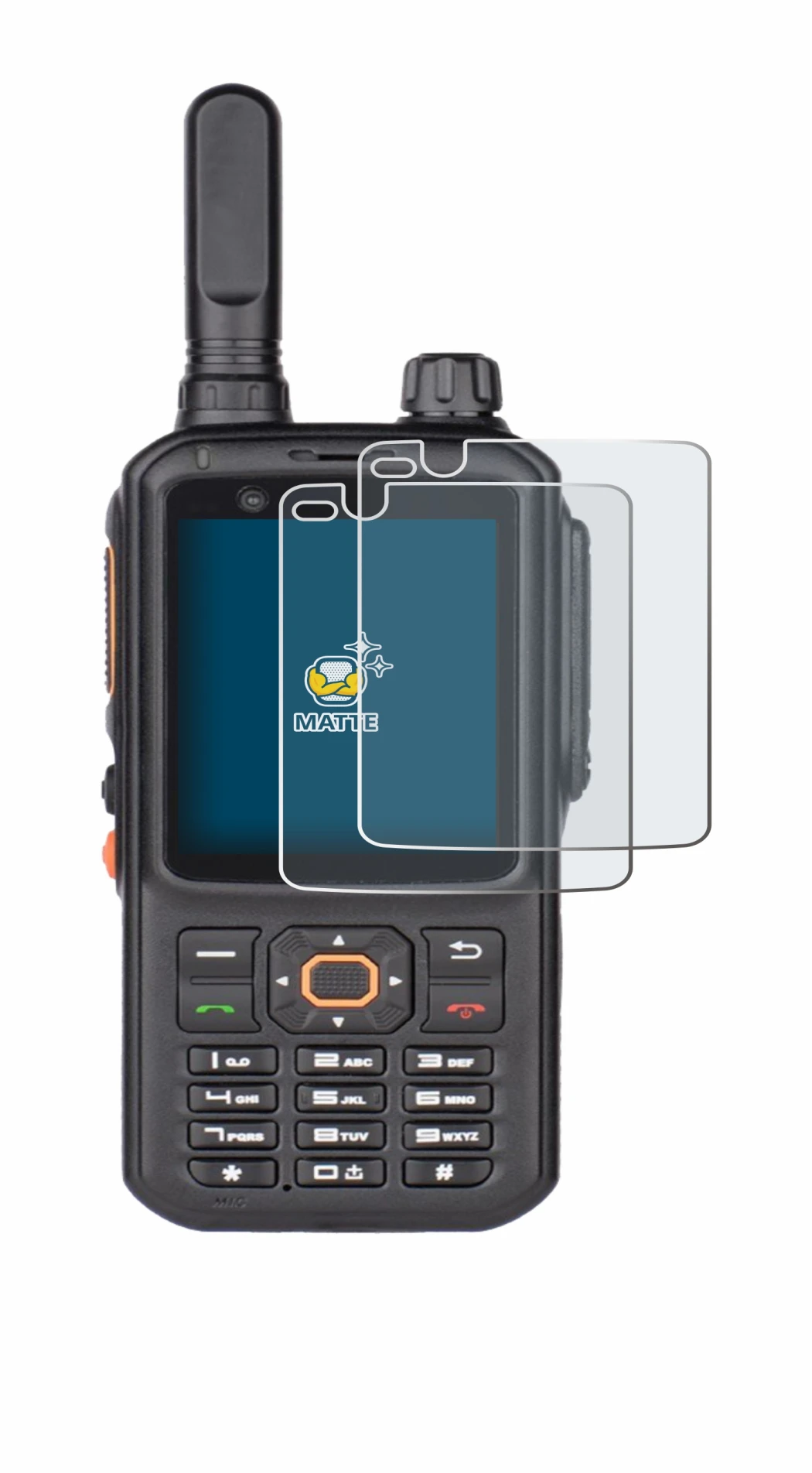 Image of the device Inrico T320 with a wide variety of screen protectors.