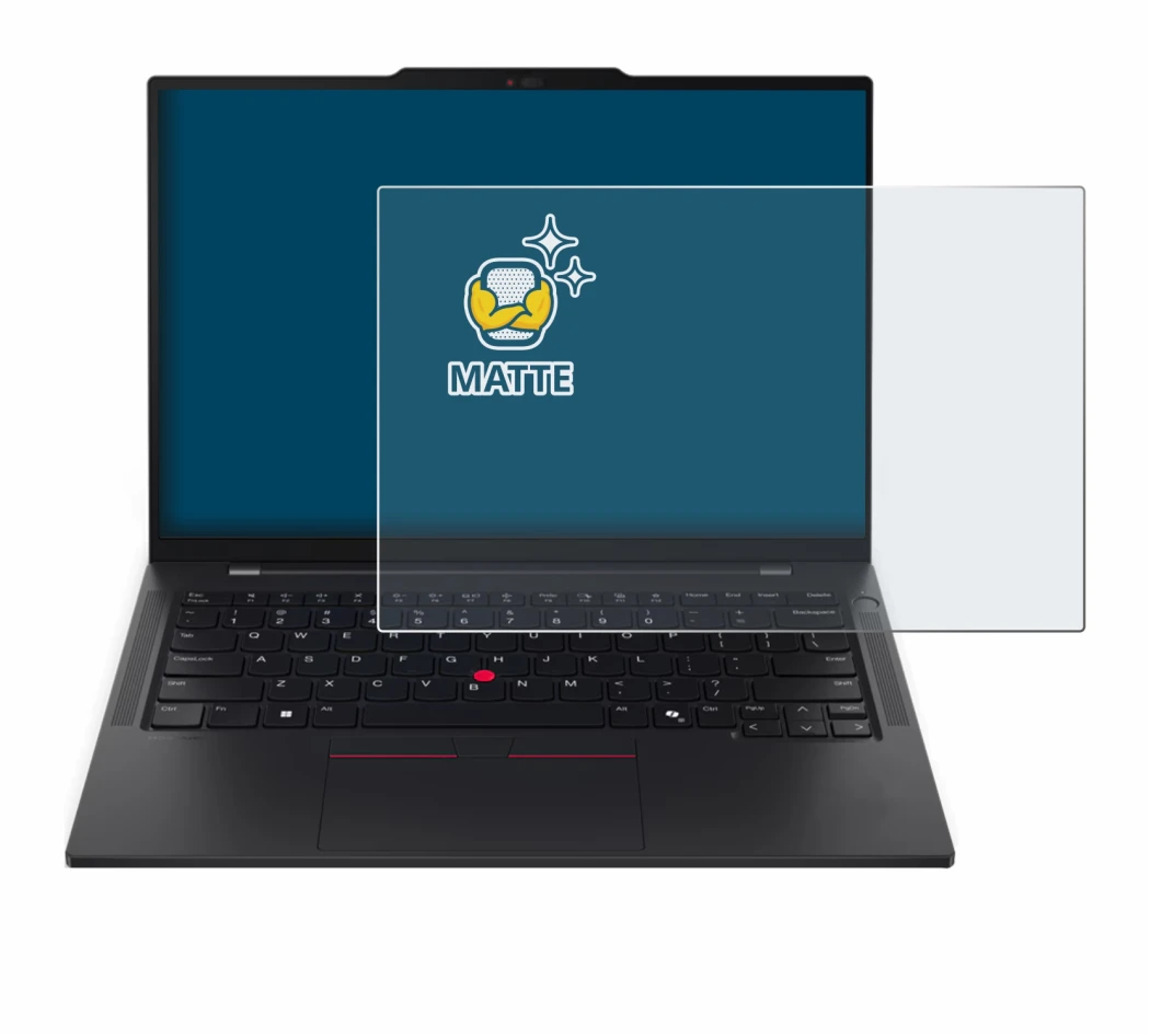 Image of the device Lenovo ThinkPad T14s Gen 6 with a wide variety of screen protectors.