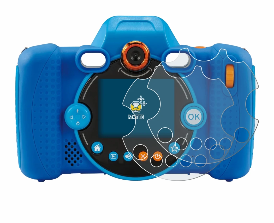 Image of the device Vtech Kidizoom Duo FX with a wide variety of screen protectors.