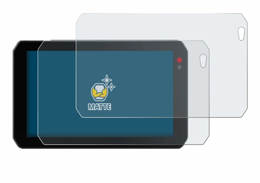 Image of the device Chigee AIO-5 Lite with a wide variety of screen protectors.