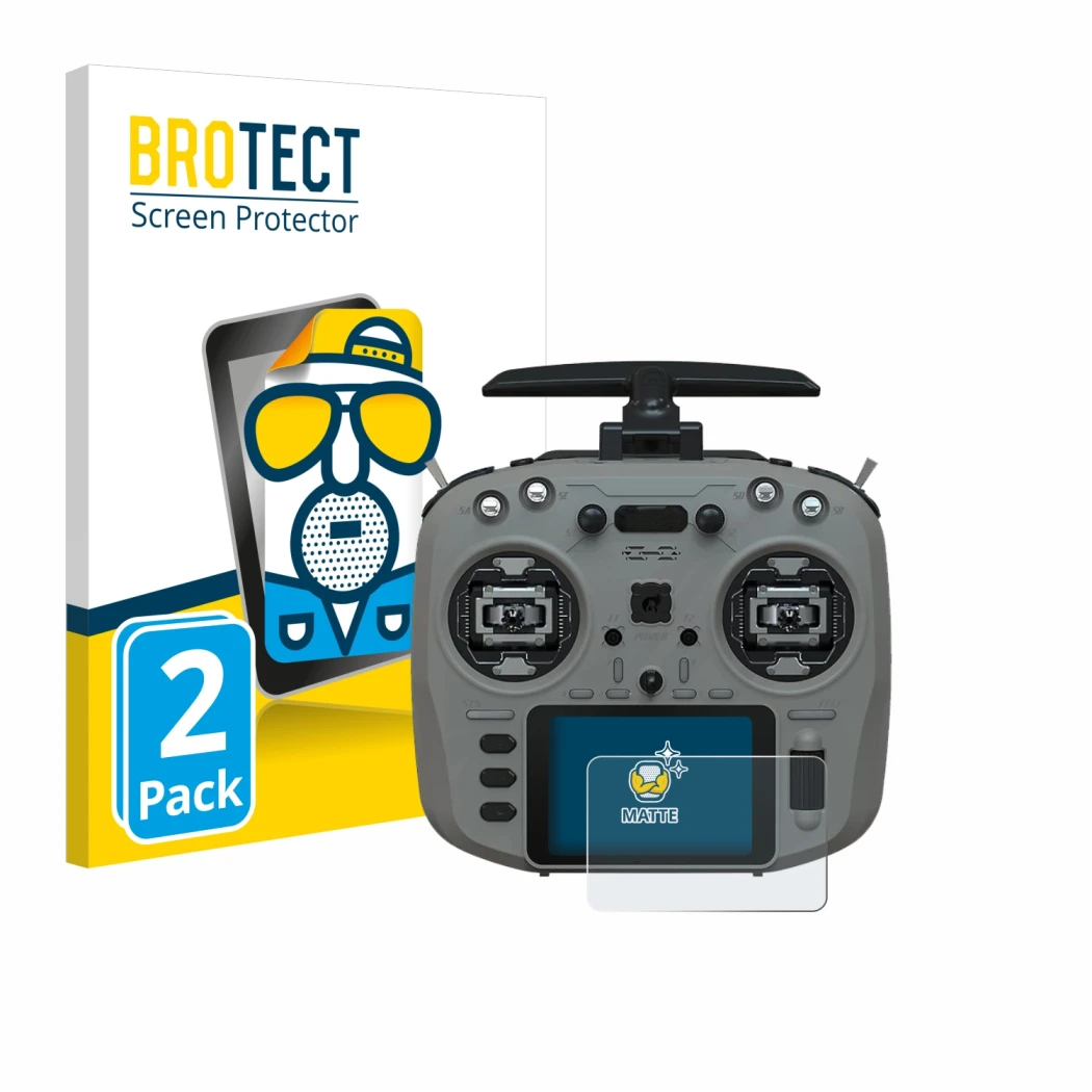Front side of a product packaging with the brand logo BROTECT. Next to it is the device Jumper T15 shown with the correspondin