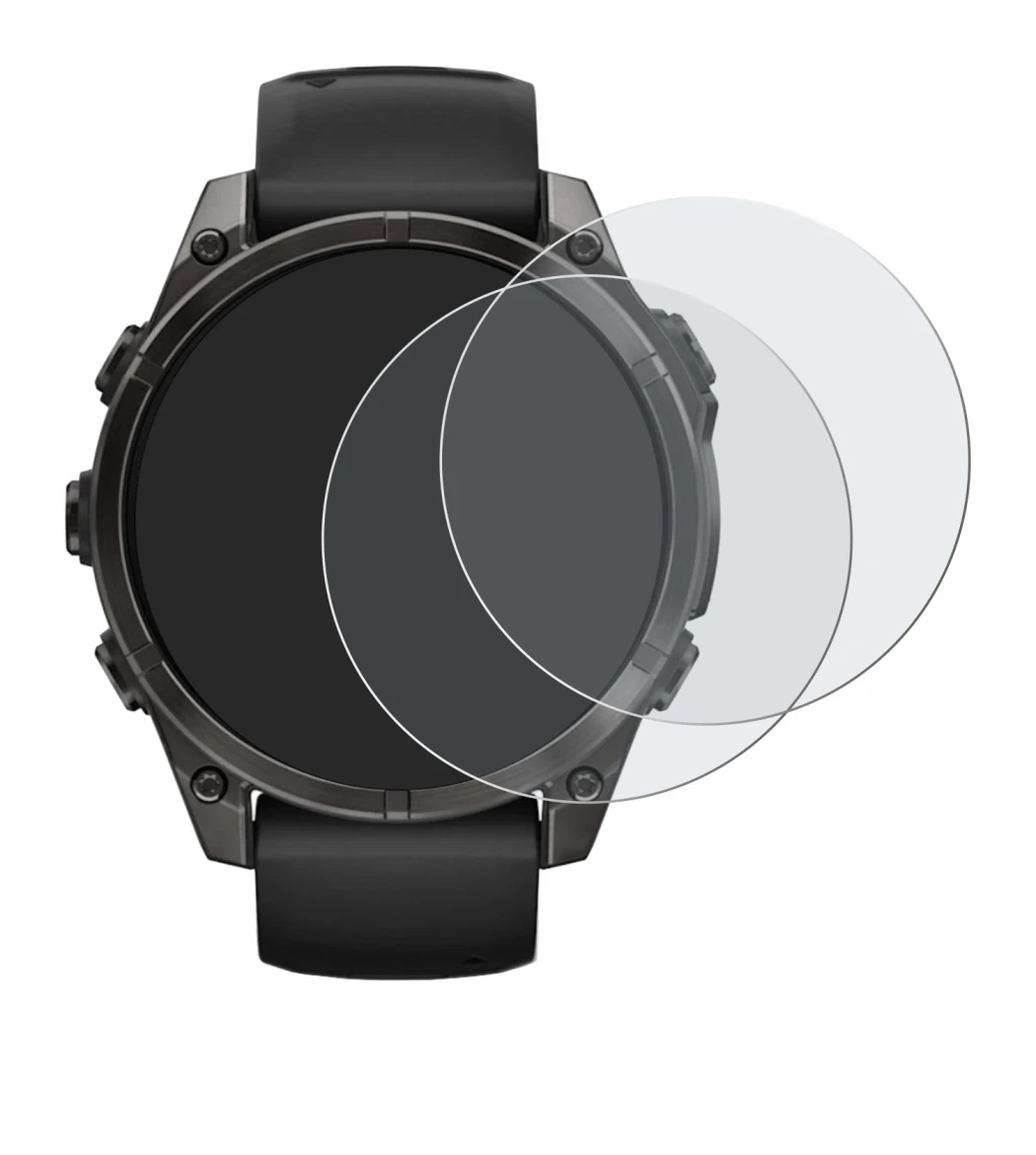 Image of the device Garmin Fenix 8 AMOLED (47 mm) with a wide variety of screen protectors.