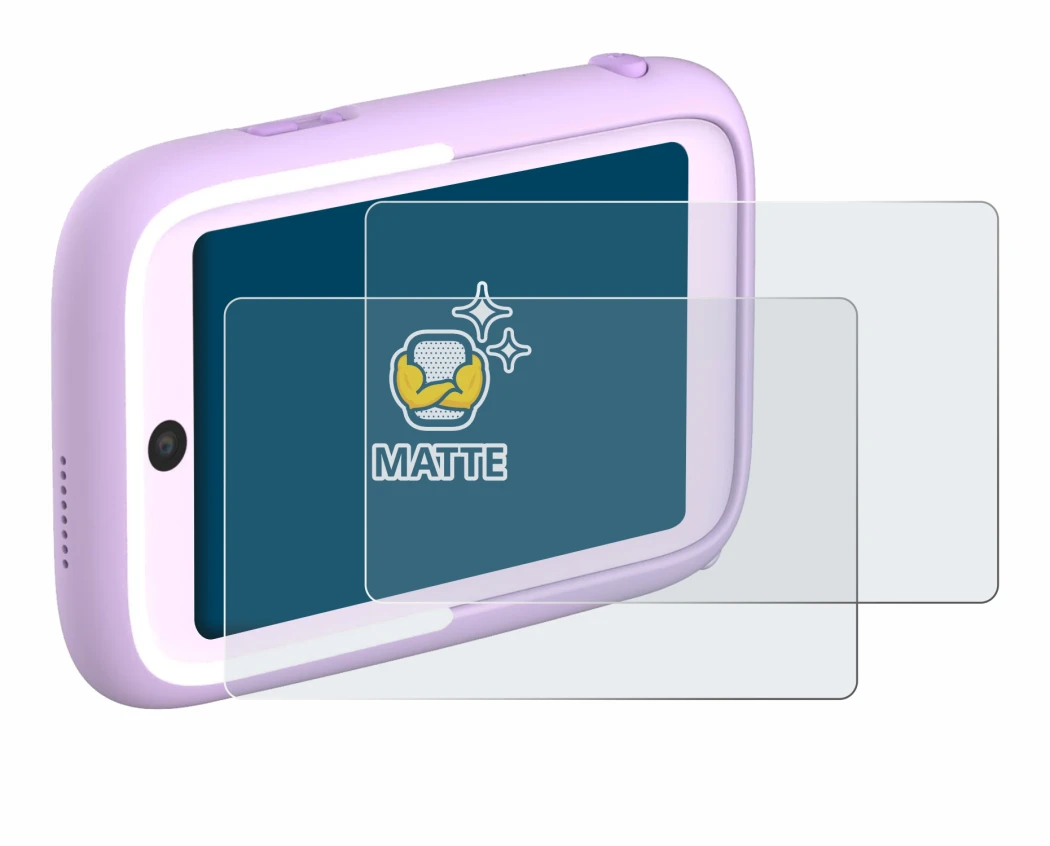 Image of the device Myfirst Camera 50 with a wide variety of screen protectors.