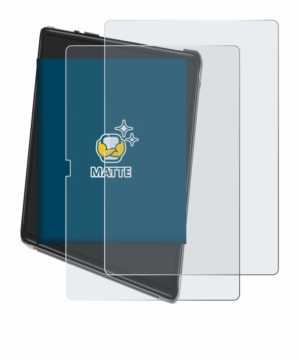 Image of the device Yestel T15 with a wide variety of screen protectors.