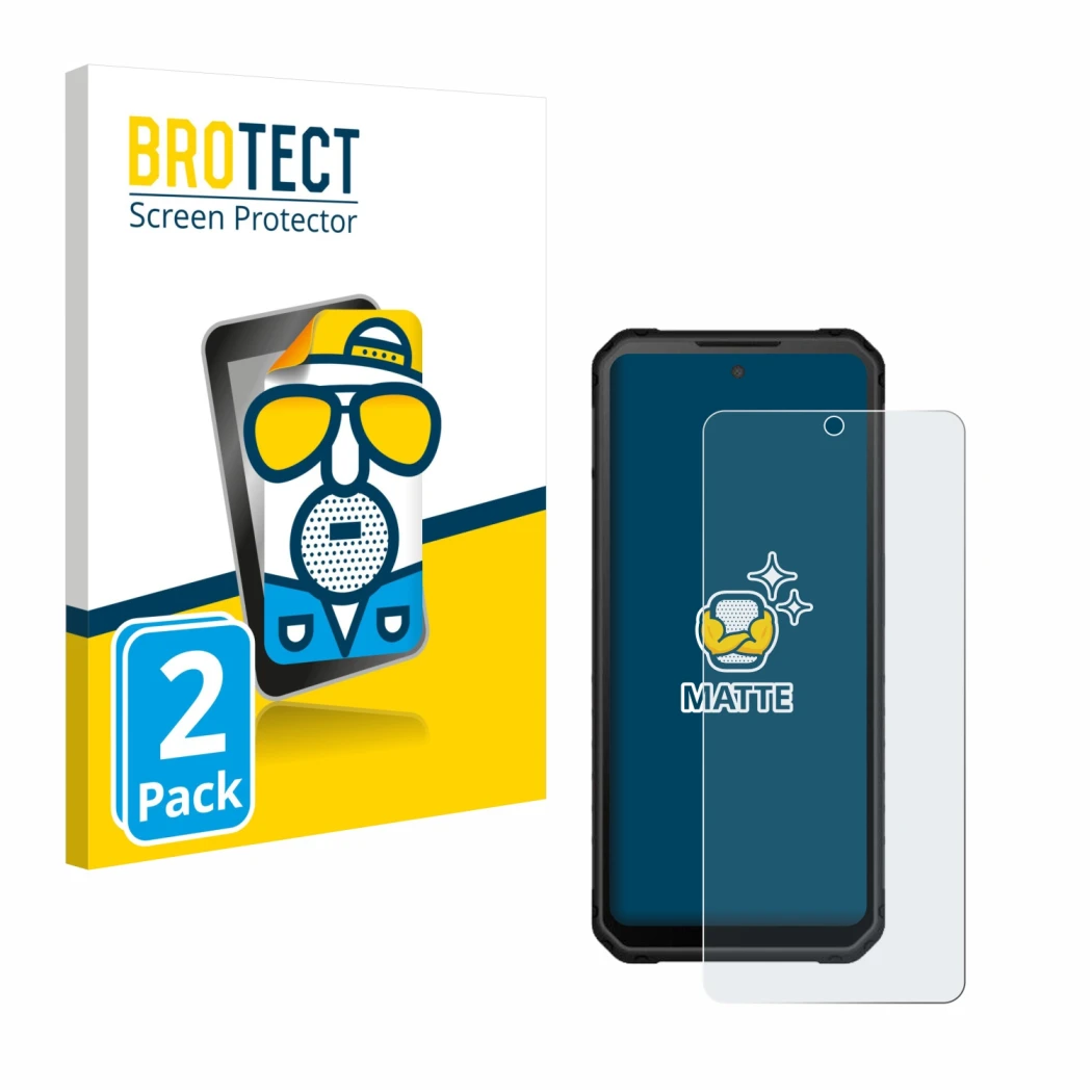 Front side of a product packaging with the brand logo BROTECT. Next to it is the device iiiF150 Raptor LTD shown with the corr