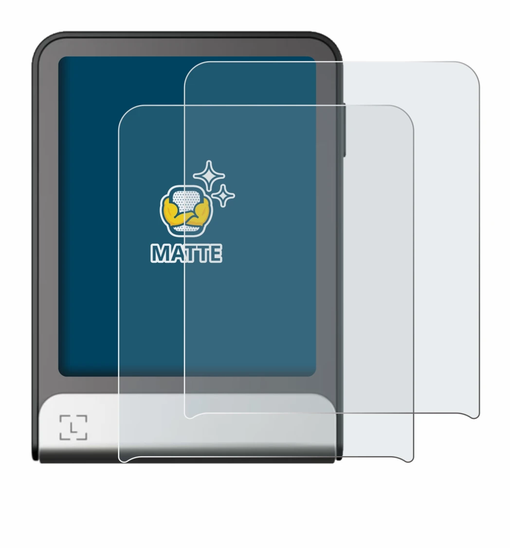 Image of the device Ledger Flex with a wide variety of screen protectors.