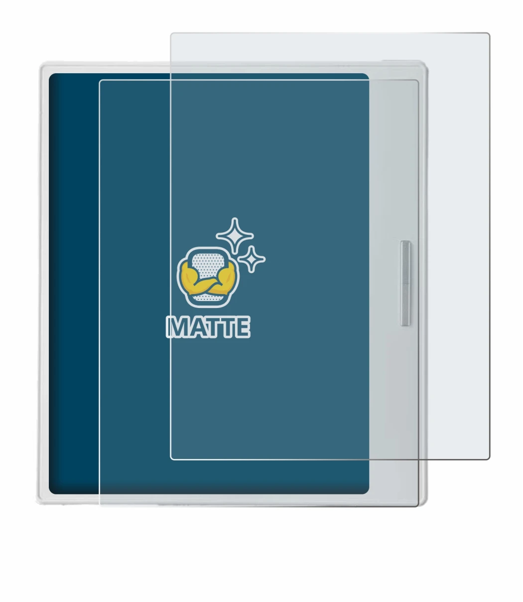 Image of the device Boox Go Color 7 White Edition with a wide variety of screen protectors.