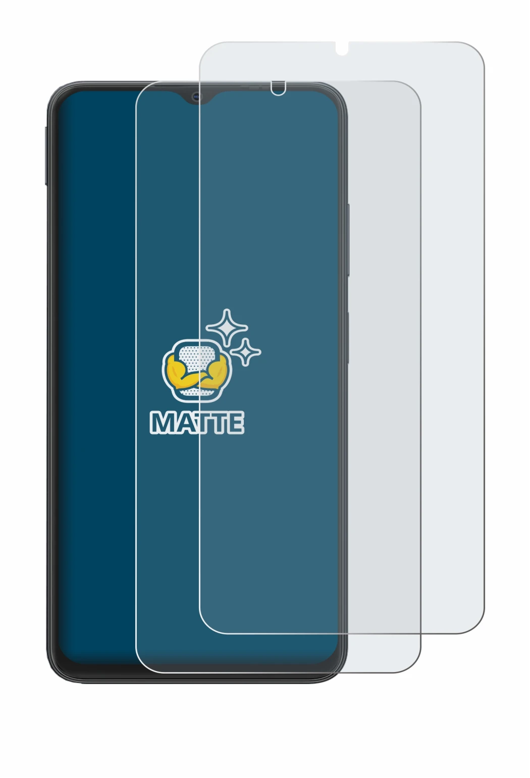 Image of the device Blackview Wave 8 with a wide variety of screen protectors.