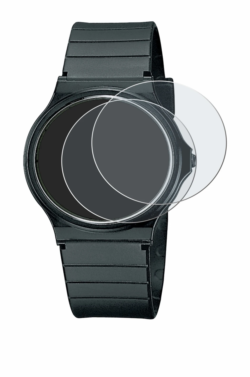 Image of the device Casio Collection MQ-24 with a wide variety of screen protectors.