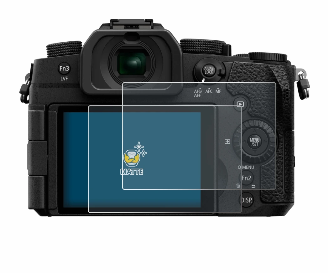 Image of the device Panasonic Lumix DC-G97 with a wide variety of screen protectors.