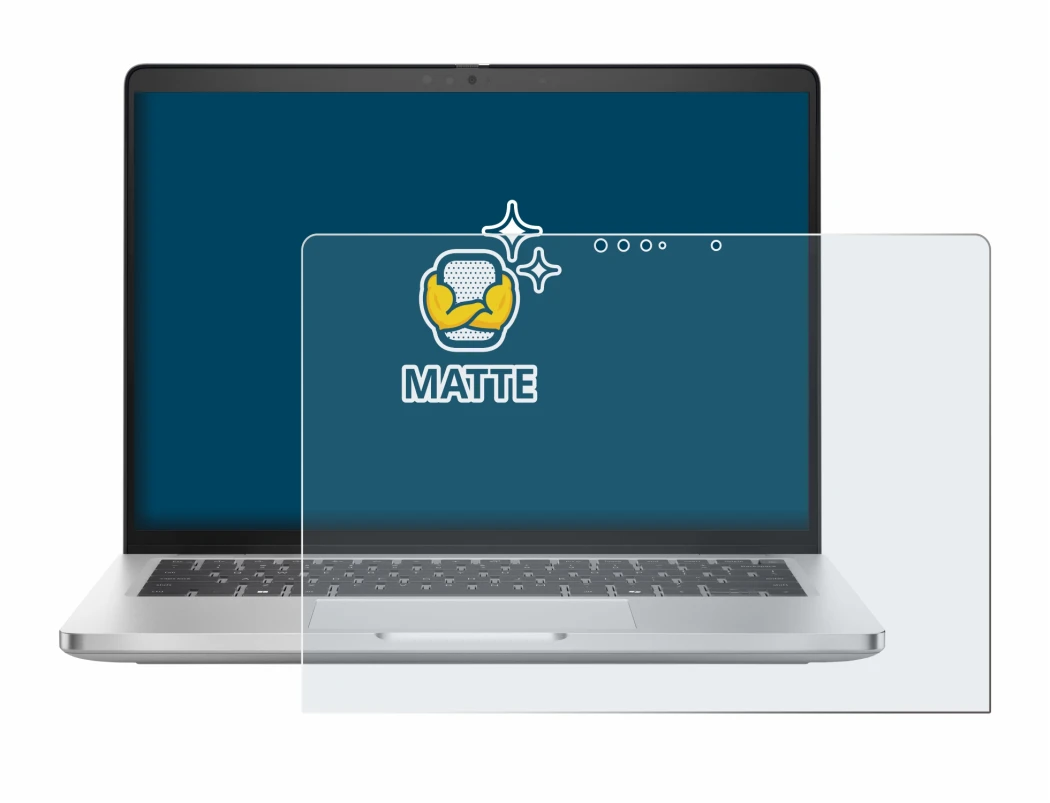 Image of the device Dell Pro 14 Plus 2-in-1 PB14250 with a wide variety of screen protectors.