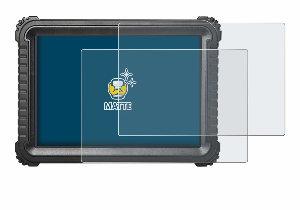 Image of the device iCarsoft CR Ultra with a wide variety of screen protectors.