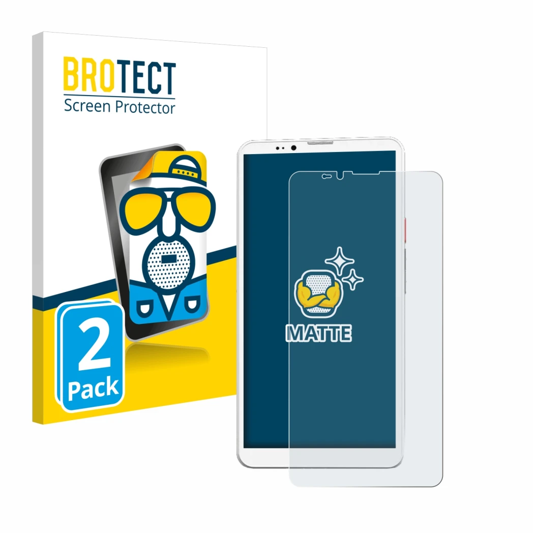 Front side of a product packaging with the brand logo BROTECT. Next to it is the device Bigme Hibreak Pro shown with the corre