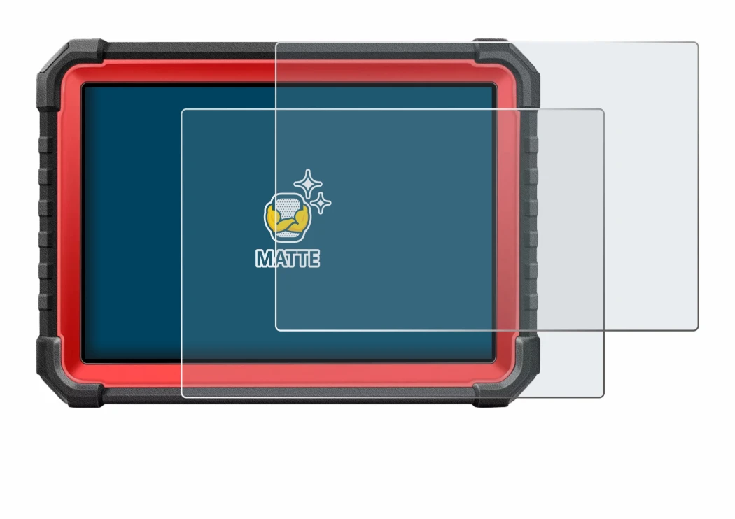Image of the device Launch X-431 PRO3S+ V5.0 with a wide variety of screen protectors.