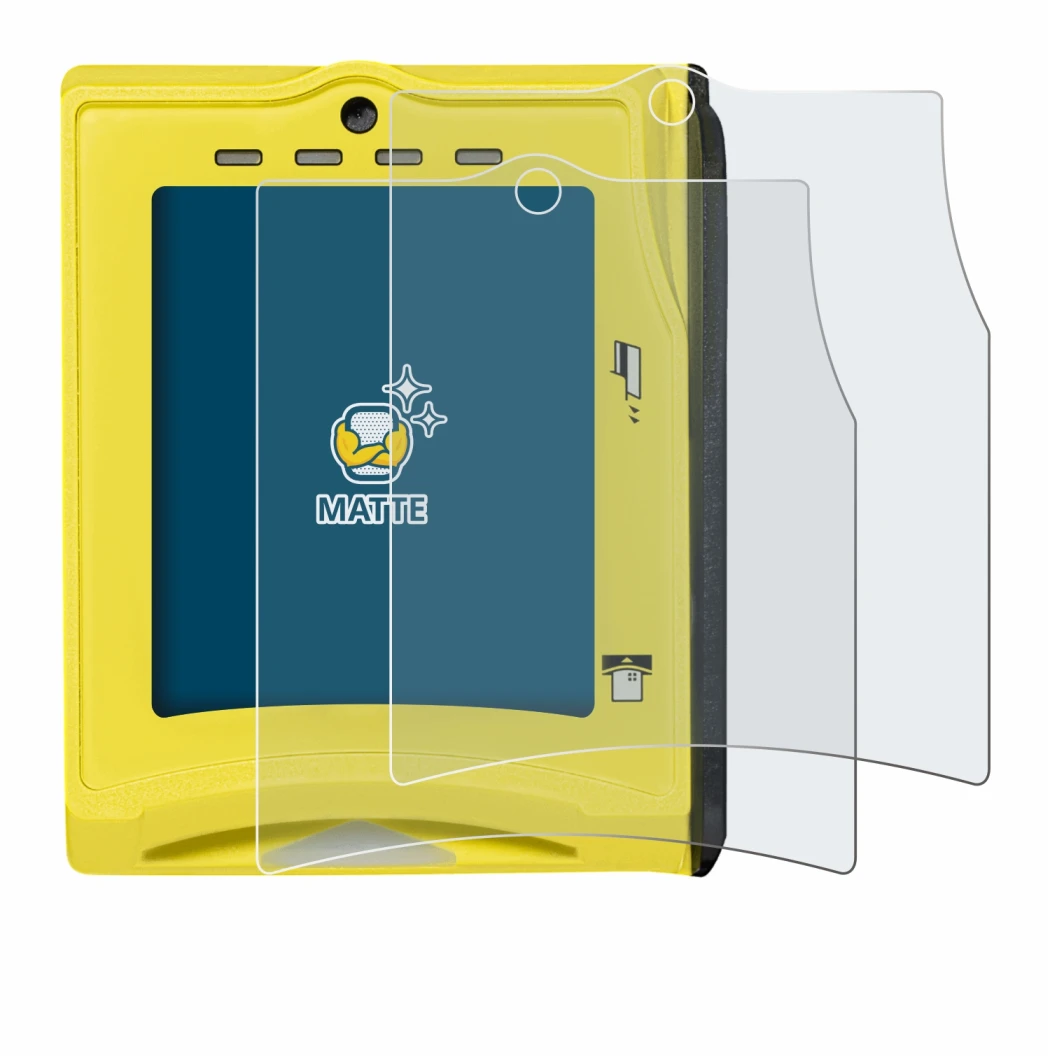 Image of the device Nayax VPOS TOUCH with a wide variety of screen protectors.