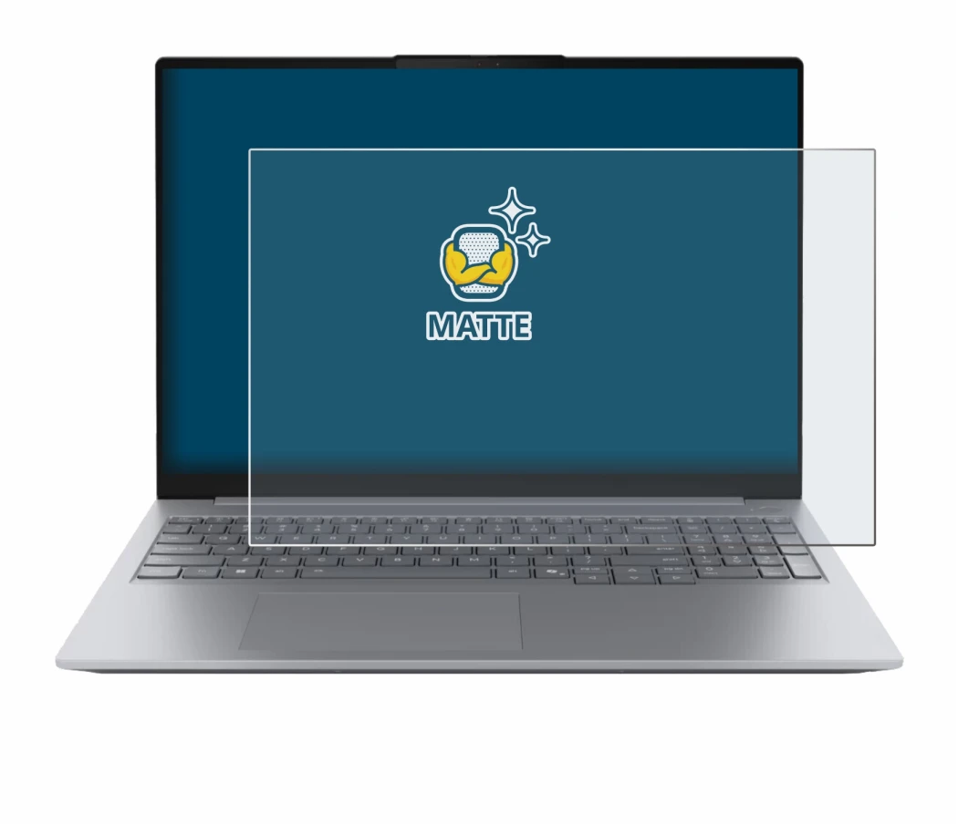 Image of the device Lenovo ThinkBook 16 Gen 8 with a wide variety of screen protectors.