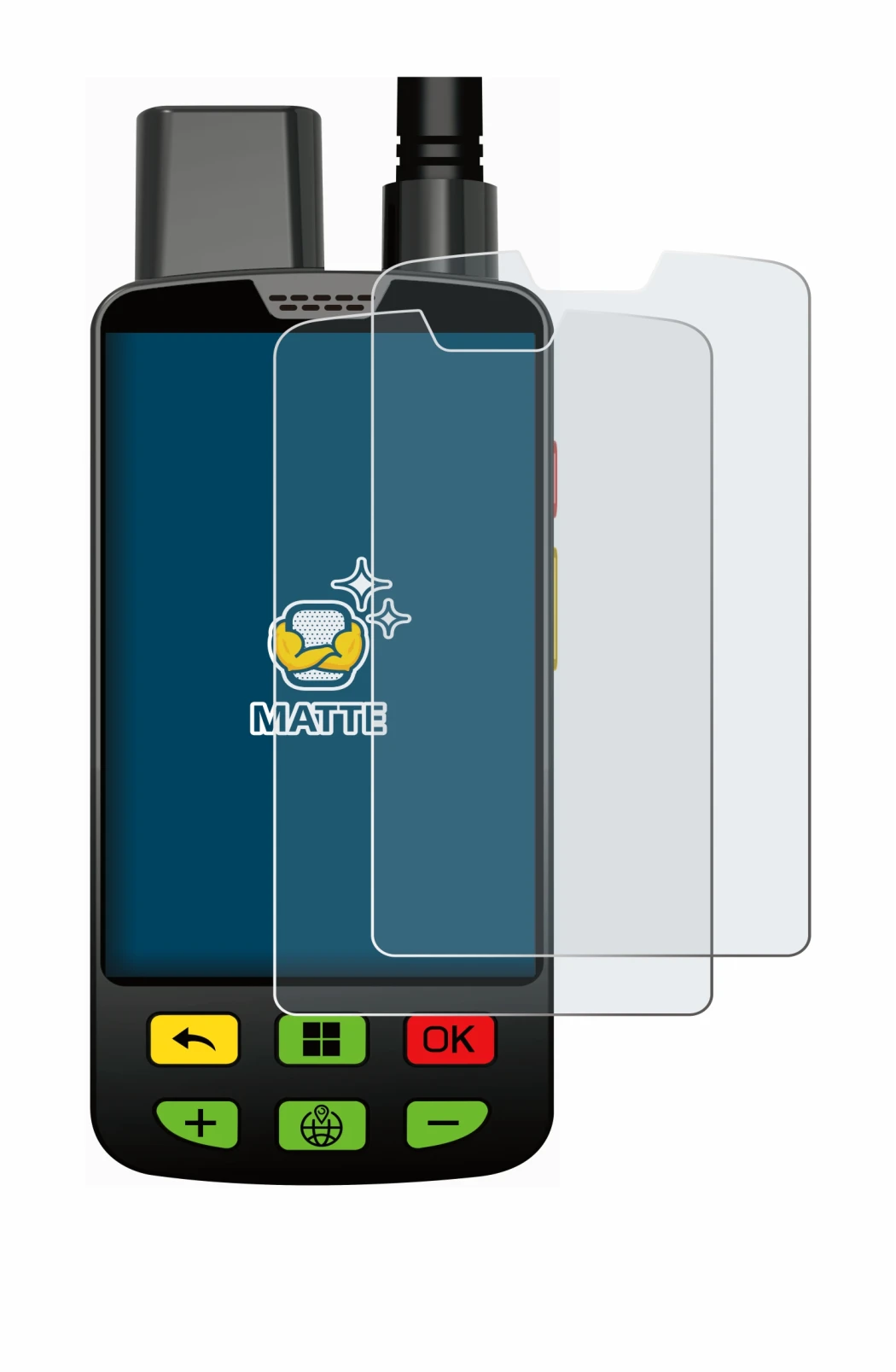 Image of the device Aduro Locit GPS with a wide variety of screen protectors.