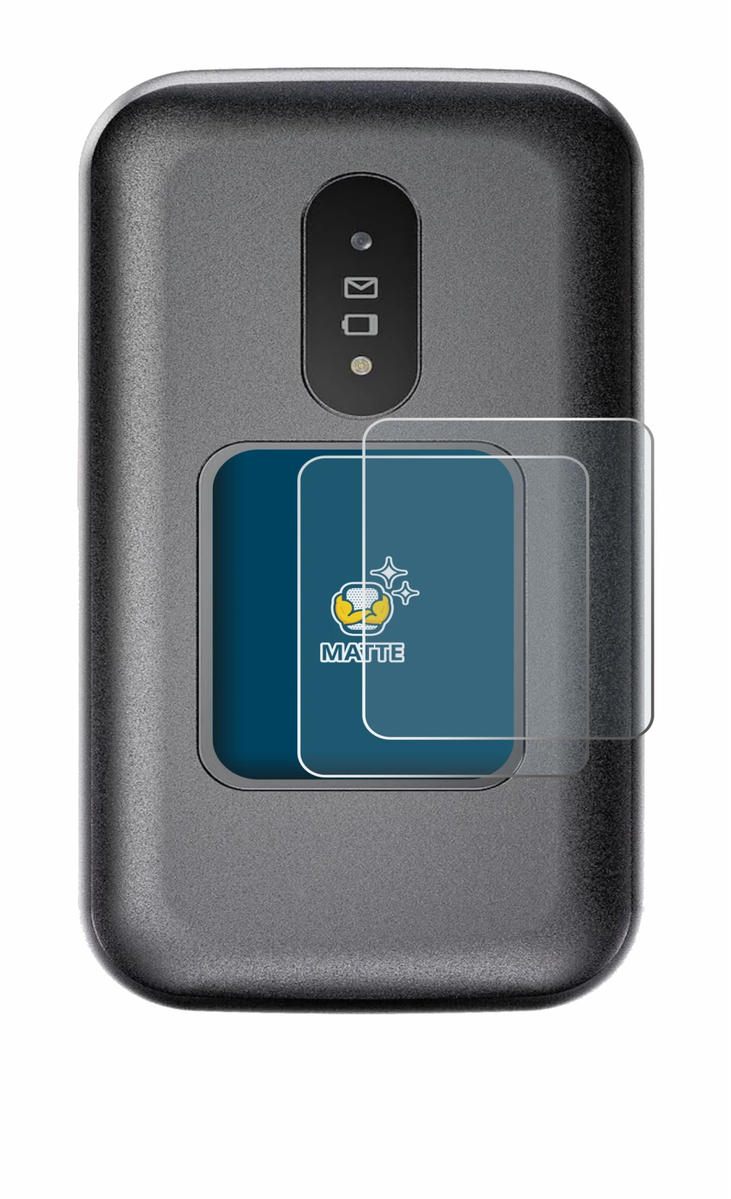 Image of the device Doro 2880 (Outer display) with a wide variety of screen protectors.