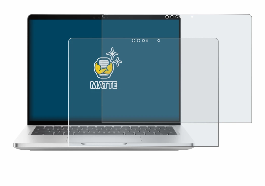 Image of the device Dell Pro 13 Plus 2-in-1 with a wide variety of screen protectors.