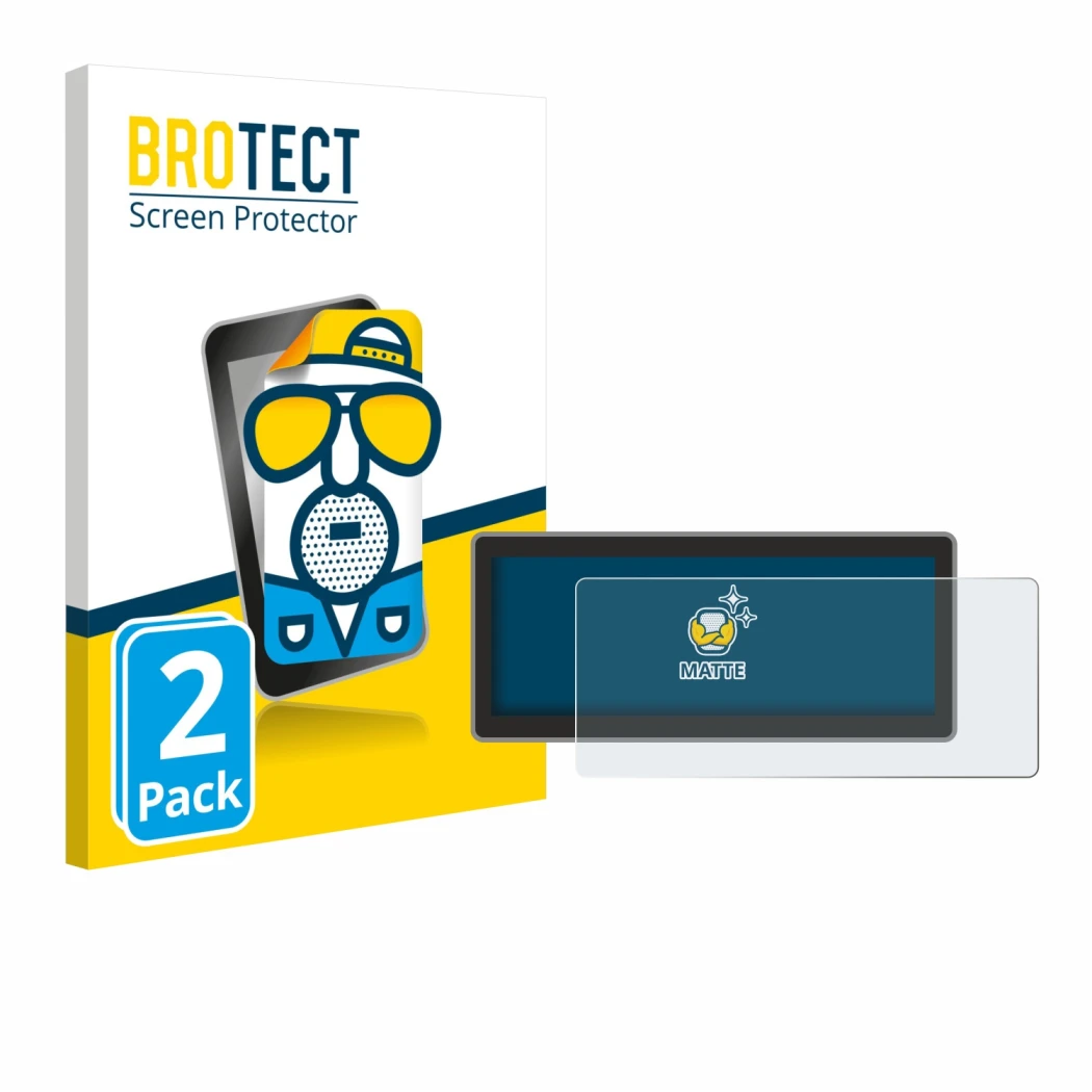 Front side of a product packaging with the brand logo BROTECT. Next to it is the device RSNAV Series 5 (Audi B8 A4/S4/RS4/A5/S
