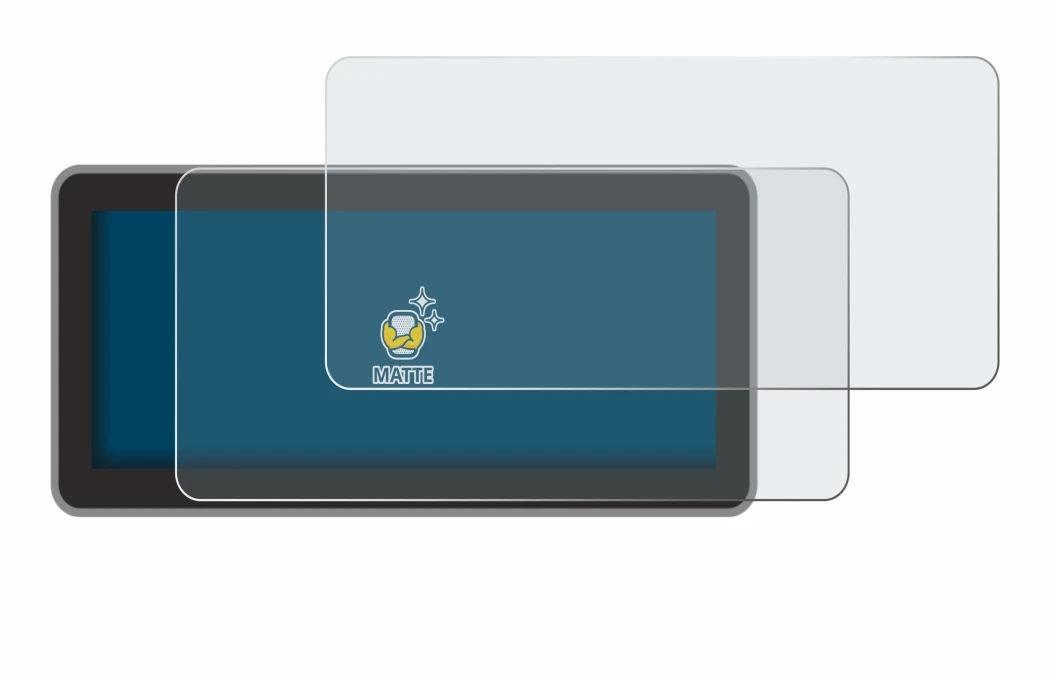 Image of the device Vantrue Nexus 4 Pro with a wide variety of screen protectors.