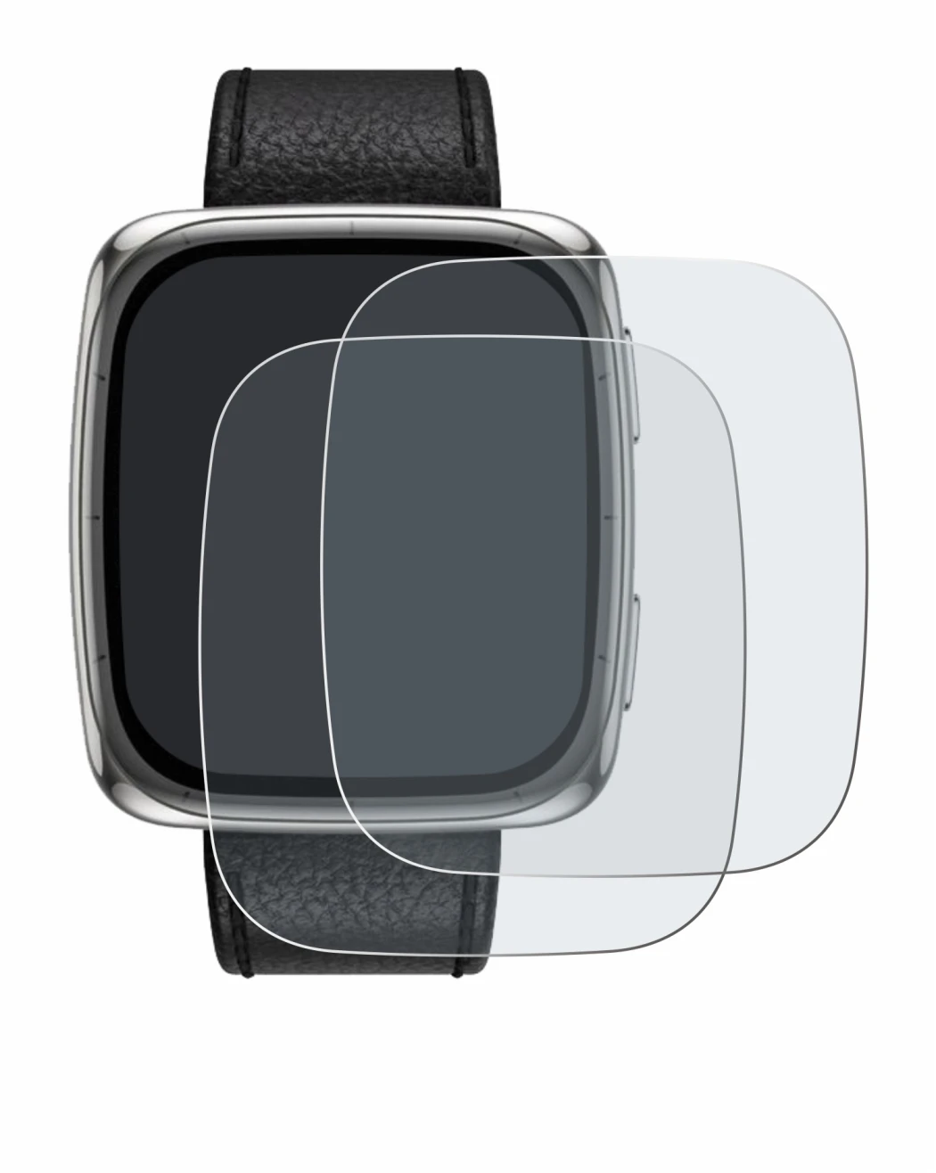 Image of the device Amazfit Active 2 (rectangular) with a wide variety of screen protectors.