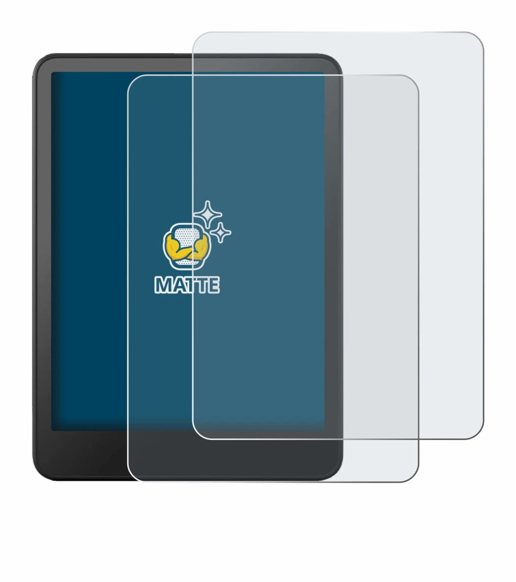 Image of the device Amazon Kindle Colorsoft with a wide variety of screen protectors.