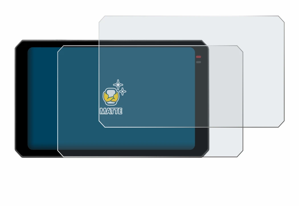 Image of the device Chigee AIO-6 Max with a wide variety of screen protectors.