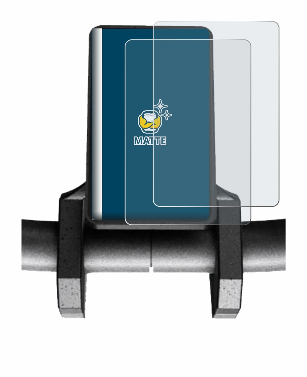 Image of the device Joyor S10-S V2 with a wide variety of screen protectors.