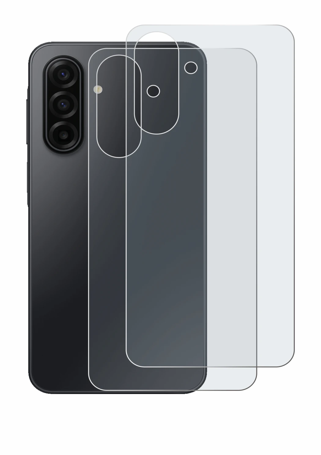 Image of the device Samsung Galaxy A17 5G (Back) with a wide variety of screen protectors.