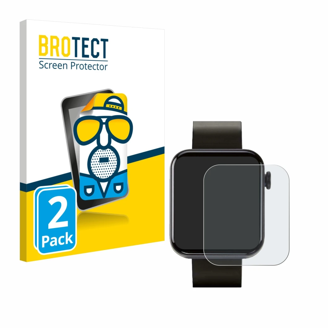 Front side of a product packaging with the brand logo BROTECT. Next to it is the device Kendox Life Tracker shown with the cor