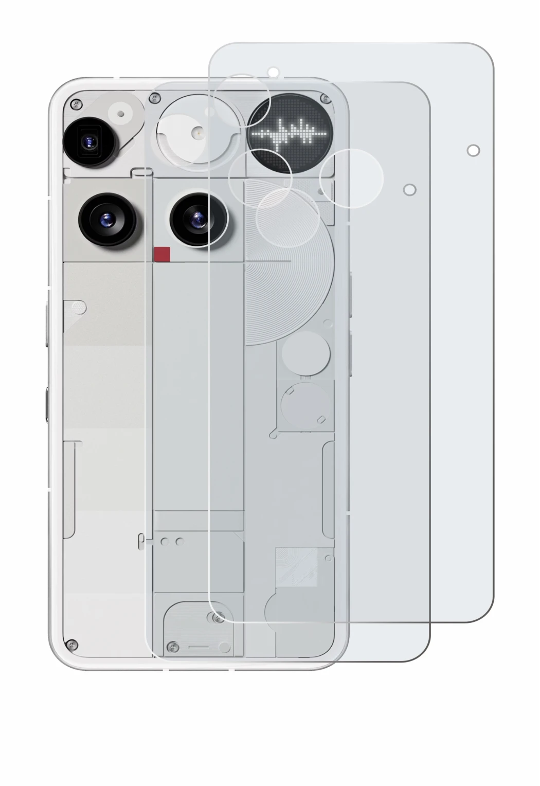 Image of the device Nothing Phone (3) (Back) with a wide variety of screen protectors.