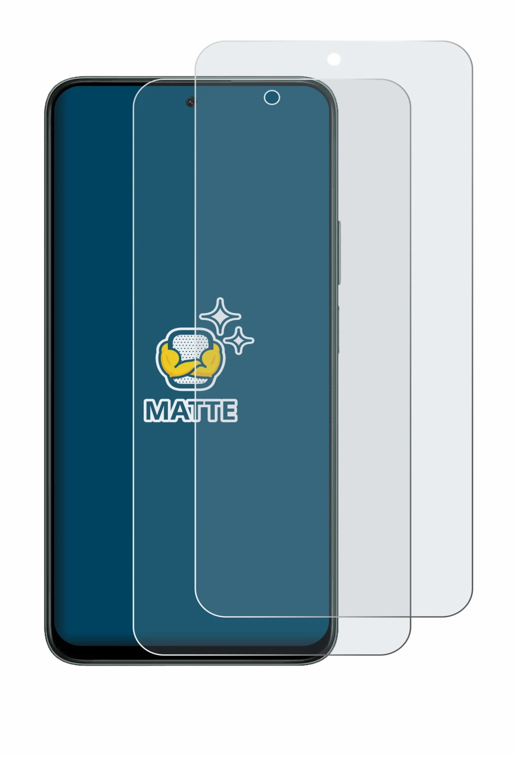 Image of the device Honor X7d 5G with a wide variety of screen protectors.