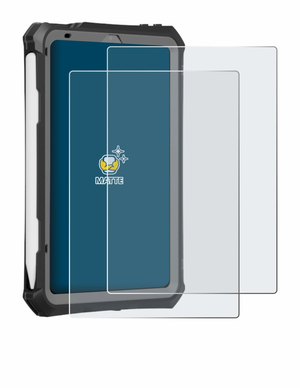 Image of the device Apple iPad Mini 7 2024 (case-friendly) with a wide variety of screen protectors.