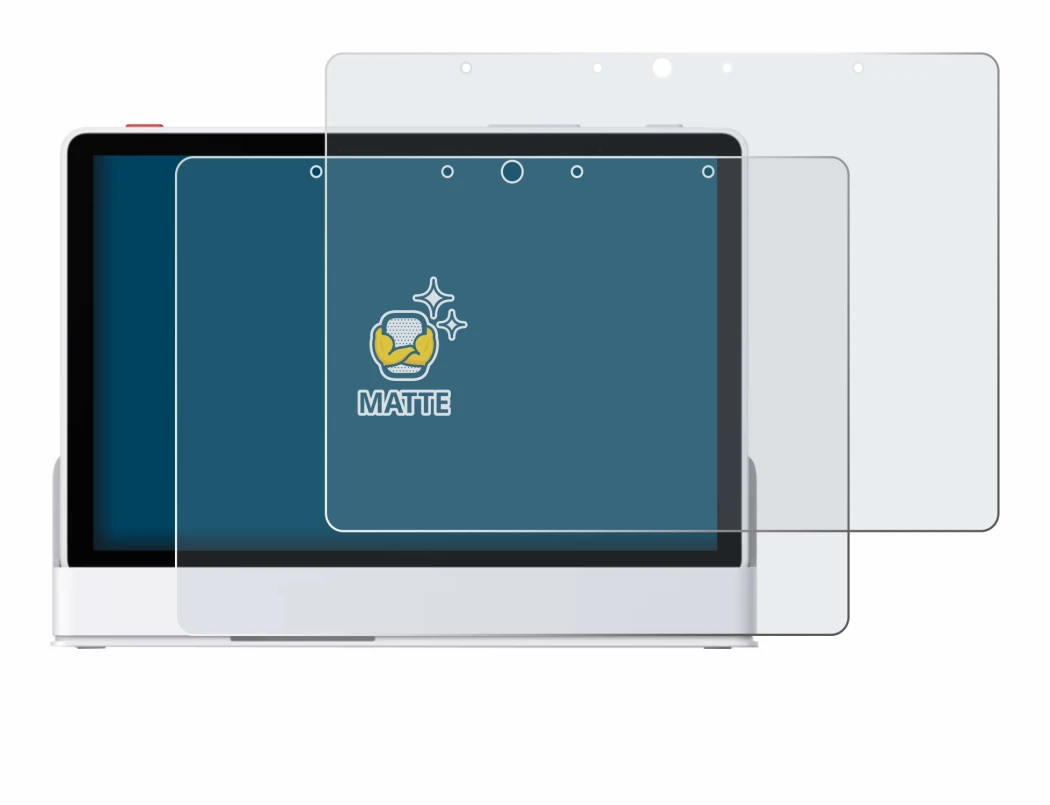 Image of the device eufy Smart Display E10 with a wide variety of screen protectors.