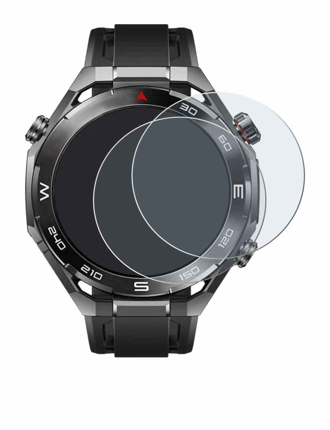 Image of the device Huawei Watch Ultimate 2 Black with a wide variety of screen protectors.