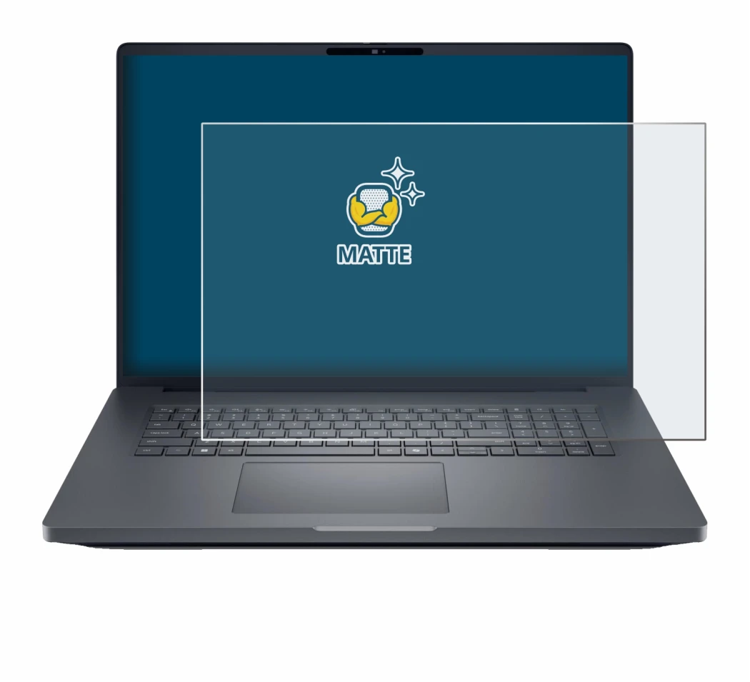 Image of the device Dell Pro Max Plus 18 with a wide variety of screen protectors.