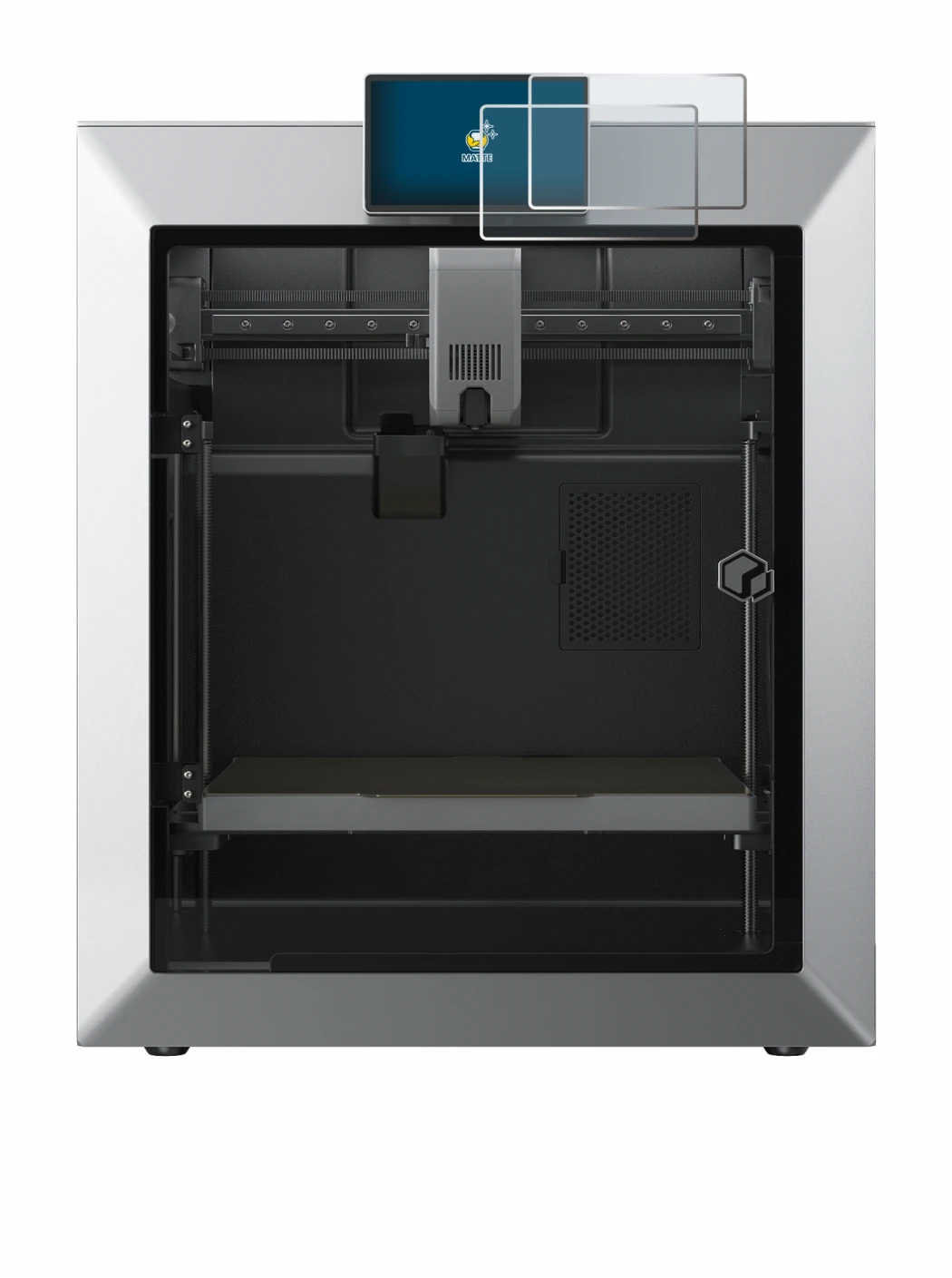 Image of the device Qidi Tech Q2 with a wide variety of screen protectors.