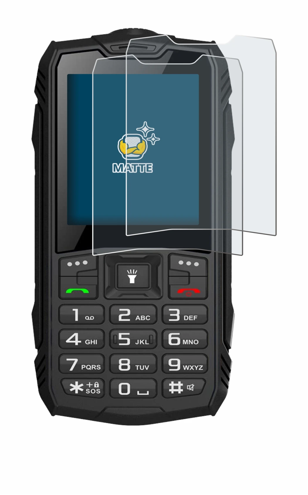 Image of the device Hammer Rock with a wide variety of screen protectors.